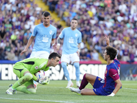 Joao Felix second striker of Barcelona and Portugal shooting to goal during the LaLiga EA Sports match between FC Barcelona and Celta Vigo a...