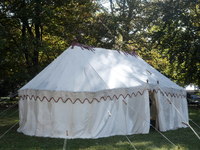 Replica of the war tent of Continental army General George Washington at the Revolutionary Germantown Festival in Philadelphia, PA, USA on O...