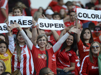 Internacional Supporters in the match between Internacional and Atletico Paranaense, for Week of the Brazilian League played at the Beira Ri...