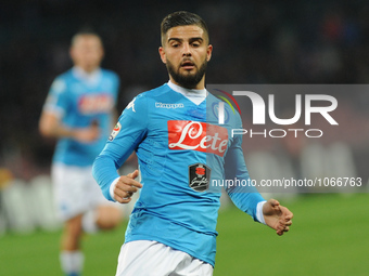 Lorenzo Insigne of SSC Napoli during the italian Serie A football match between SSC Napoli and AC Milan at San Paolo Stadium on February 22,...
