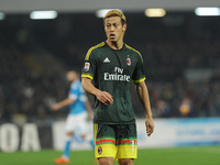 Keisuke Honda AC Milan during the italian Serie A football match between SSC Napoli and AC Milan at San Paolo Stadium on February 22, 2016 i...