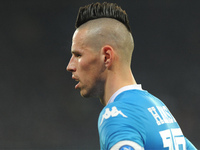 Marek Hamsik of SSC Napoli during the italian Serie A football match between SSC Napoli and AC Milan at San Paolo Stadium on February 22, 20...