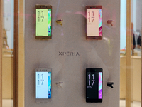 The new Sony Xperia X Performance, exhibited during the 3rd day of Mobile World Congress in Barcelona, 23rd of February, 2016. (