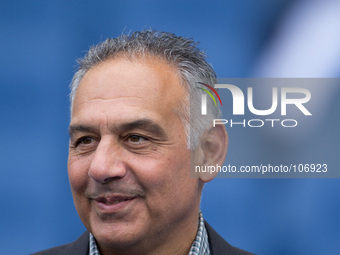 James Pallotta, president of AS Roma attend the Serie A match between AS Roma and FC Juventus on May 11, 2014, at Rome's Olympic Stadium. (