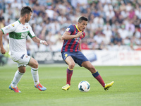 Alexis Sanchez in the match between Elche and FC Barcelona, for Week 37 of the spanish Liga BBVA played at the Martinez Valero Stadium, May...