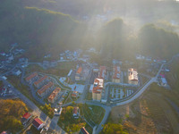 ANQING, CHINA - NOVEMBER 21, 2023 - A retirement center in the hinterland of the Dabie Mountains is seen in Anqing City, Anhui Province, Chi...