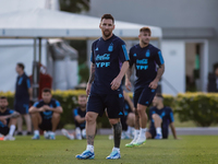 Lionel Andres Messi during a training session at the Argentine Football Association (AFA) 'Lionel Andres Messi' training camp in Buenos Aire...