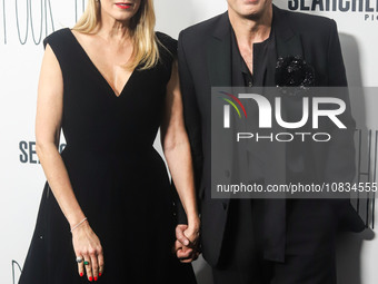 Sunrise Coigney and husband/American actor Mark Ruffalo arrive at the New York Premiere Of Searchlight Pictures' 'Poor Things' held at the D...