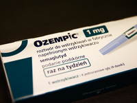 Ozempic manufactured by Novo Nordisk packaging is seen in this illustration photo taken in a pharmacy in Krakow, Poland on December 7, 2023....