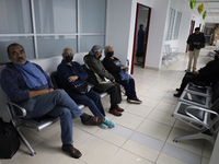 Older adults are waiting for their appointment for dental impressions at the Centro de Salud TIII Doctor Guillermo Roman y Carrillo Dental C...