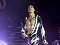 Justin Hawkins of The Darkness is performing at Alcatraz Milan in Milan, Italy, on November 14, 2023. (