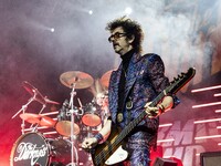Frankie Poullain of The Darkness is performing at Alcatraz Milan in Milan, Italy, on November 14, 2023. (