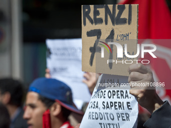 An cartel on writed Renzi 71 