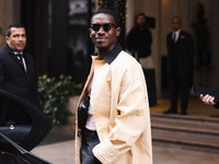 Damson Idris is attending the Milan Fashion Week Menswear Fall/Winter 2024/2025 in Milan, Italy, on January 14, 2024. (
