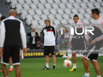 Benfica's coach Jorge Jesus during training session ahead of the UEFA Europa League Final match against Sevilla FC Football / Soccer at Juve...
