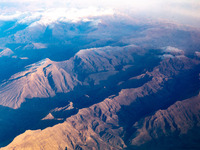 An Arial view on Zagros mountains in Iraq, January 5, 2024 (