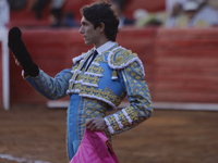 Sebastian Castella, a French bullfighter, is preparing for a bullfight inside the Plaza Mexico in Mexico City, as members of various animal...