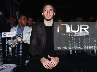 Matteo Darmian is attending the gala evening for the Amici dei Bambini tournament at Galleria Lampo in Milan, Italy, on February 7, 2024. (