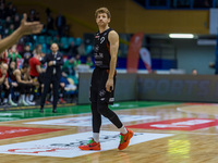 A basketball match in the Orlen Basket Liga is taking place between WKS Slask Wroclaw and Start Lublin in Wroclaw, Poland, on February 12, 2...