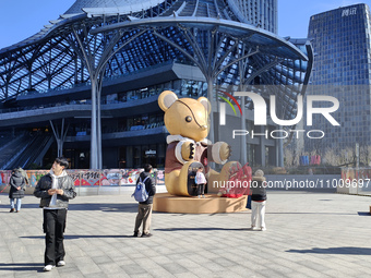 Chinese fashion brand BUER BEAR is holding its world premiere at Phoenix Nest Mall in Shanghai, China, on February 16, 2024. (