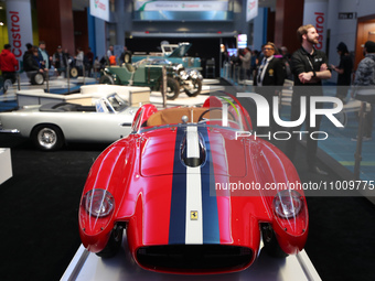 A replica of the 1957 Ferrari 250 Testa Rossa is being exhibited at the Canadian International Auto Show in Toronto, Canada, on February 19,...