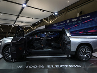 The RAM electric truck is being displayed at the Canadian International Auto Show in Toronto, Canada, on February 19, 2024. (