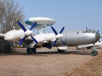 The ''Air Police-1'' early warning and control aircraft is on display at the China Aviation Museum in Beijing, China, on February 6, 2024. (