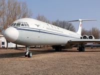 An Ilyushin-62 aircraft is being displayed at the Aviation Museum of China in Beijing, China, on February 6, 2024. (
