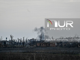 In the suburbs of Robotyne, Zaporizhzhia Region, southeastern Ukraine, on February 21, 2024. (