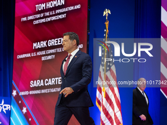 Mark Green during the Conservative Political Action Conference (CPAC) in National Harbor, Maryland, US, on Thursday, Feb. 22, 2024. The Cons...
