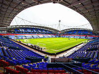 A general view of the Toughsheet Community Stadium is being shown during the Sky Bet League 1 match between Bolton Wanderers and Cambridge U...