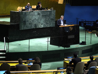 Philippe Lazzarini Commissioner-General of the United Nations Relief and Works Agency (UNWRA) updates the General Assembly on the current si...
