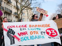 Teachers, educational support staff, and school administrators from Seine-Saint-Denis colleges are demonstrating to demand an emergency plan...