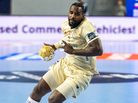 Pedro Veitia Valde is playing in the EHF Champions League Men 2023/2024 match between Orlen Wisla Plock and FC Porto in Plock, Poland, on Ma...