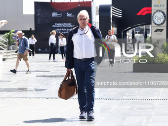 Helmut Marko before third practice ahead of the Formula 1 Saudi Arabian Grand Prix at Jeddah Corniche Circuit in Jeddah, Saudi Arabia on Mar...