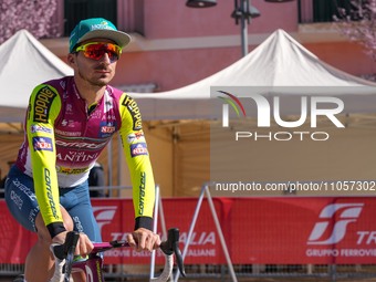 Niccolo Bonifazio of Italy and Corratec - Vini Fantini is preparing for Stage 5 of the 59th Tirreno-Adriatico 2024, a 144 km stage from Torr...
