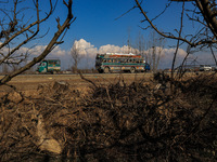 Thousands of trees are being uprooted on the Srinagar-Baramulla Highway as part of a road widening project in Jammu and Kashmir, India, on M...