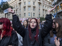 Around 8,000 people took part in a protest in central Athens, Greece, on 8 March 2024 against a bill that would allow the establishment of b...