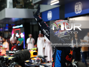 Max Verstappen of Red Bull Racing after qualifying ahead of the Formula 1 Saudi Arabian Grand Prix at Jeddah Corniche Circuit in Jeddah, Sau...