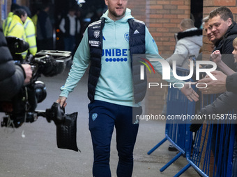 Liam Cooper of Leeds United is pictured before the Sky Bet Championship match against Sheffield Wednesday at Hillsborough in Sheffield, Engl...