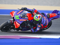 Italian MotoGP rider Franco Morbidelli of Prima Pramac Racing is in action during the Free Practice 1 session of the Qatar Airways Motorcycl...