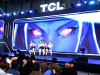 TCL is holding the League of Legends esports competition at the Appliance & Electronics World Expo (AWE2024) in Shanghai, China, on March 15...