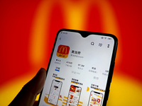 McDonald's is experiencing a widespread system failure in Suqian, Jiangsu Province, China, on March 14, 2024. (