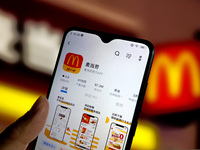 McDonald's is experiencing a widespread system failure in Suqian, Jiangsu Province, China, on March 14, 2024. (