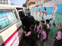Salwa Sorour  40-year-old Salwa Sorour is the only woman who drives a kindergarten mini-van to transport children in the Gaza Strip on March...
