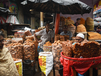Vendors are selling various food items for Iftar during Ramadan in Kolkata, India, on March 17, 2023. (