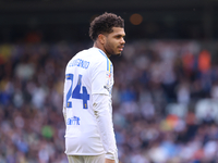 Georginio Rutter of Leeds United is playing during the Sky Bet Championship match between Leeds United and Millwall at Elland Road in Leeds,...
