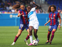 Rinsola Babajide and Martina Fernandez are playing in the match between FC Barcelona and UDG Tenerife for week 21 of the Liga F at the Johan...
