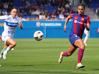 Esmee Brugts is playing in the match between FC Barcelona and UDG Tenerife for week 21 of the Liga F at the Johan Cruyff Stadium in Barcelon...