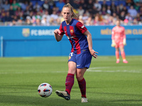 Keira Walsh is playing in the match between FC Barcelona and UDG Tenerife for week 21 of the Liga F at the Johan Cruyff Stadium in Barcelona...